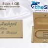 USB Stick 4GB aus Holz incl. Holzschatulle 