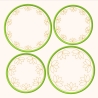 4x Stickdatei ITH Untersetzer Lotus Ø 10 und 12 cm Stickdirwas