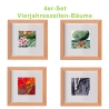 Aquarell Vierjahreszeiten Bäume Set 4 Original Miniaturen Rahmen