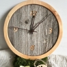 Handgefertigte Wanduhr aus Baumscheibe – Natürliches Design