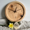 Handgefertigte Wanduhr aus Baumscheibe – Natürliches Design