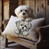 NEU Stickdatei Applikation Malteser Welpe Nala