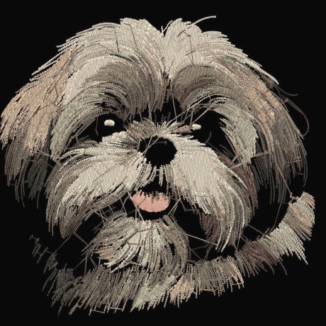NEU Stickdatei Shih Tzu Mandy  Hund