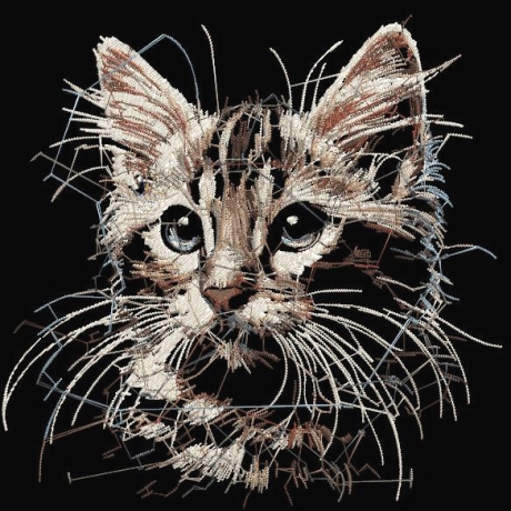 NEU Stickdatei Katze Bengalen Colors Georgie Lunachild