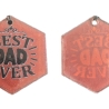 Anhänger Best Dad ever Rot