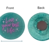 Magnet mit Spruch Grün Live your best Life