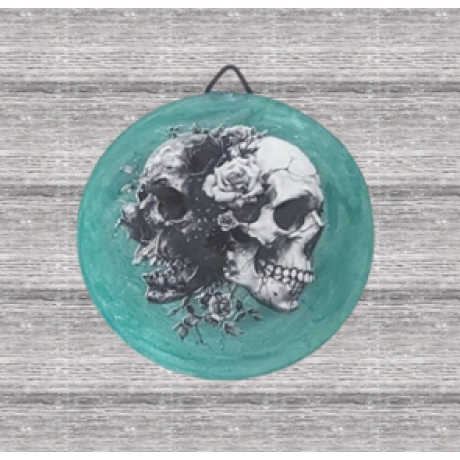 Kleines Wandbild Grün Gothic