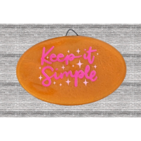 Kleines Wandbild Keep it Simple