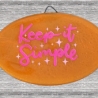 Kleines Wandbild Keep it Simple