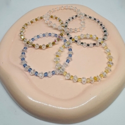 Handgemachtes Kristall Style Perlenarmband  Glitzer & Eleganz 
