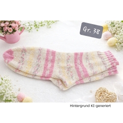 Stricksocken Gr. 38 handgestrickt Wollsocken Schurwolle/Polyamid