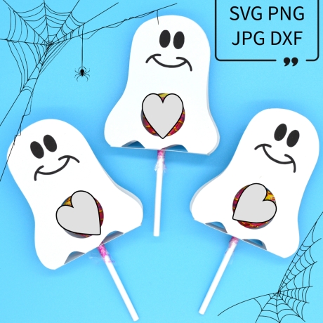 Plotterdatei Gespenst für Lutscher und Schokokugeln