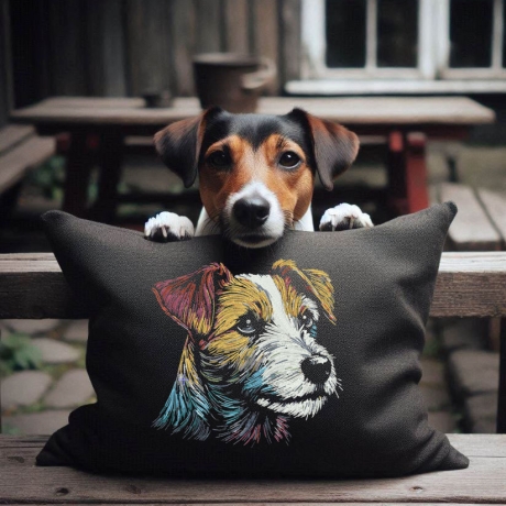 Neu Stickdatei Jack Russel Terrier Woody  Hund
