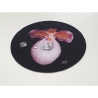 Designer-Glasuntersetzer mit Orchideen (Durchmesser ca. 10 cm)