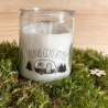 Campingsaison  Kerze im Glas Camping & Vanlife mit Botschaften