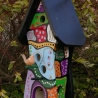 Vogelhaus mit Nistkasten unbemalt, zum Selbstbemalen #V5