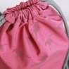 Turnbeutel aus Softshell mit reflektierenden Pferden
