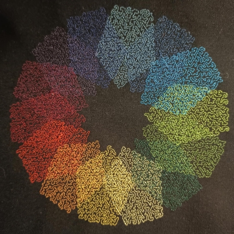Regenbogen Flächenmuster 01 - 19.35x19.28 cm