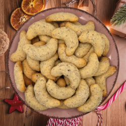 350g Vanillekipferl Plätzchen Weihnachtsplätzchen selbstgemacht