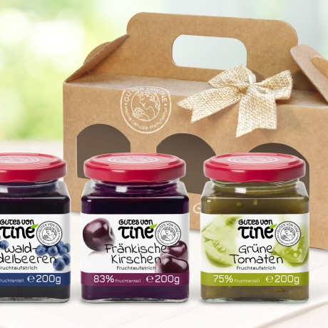 GOURMET-GESCHENKBOX | 3 Fruchtaufstriche | handgemachte Marmelade