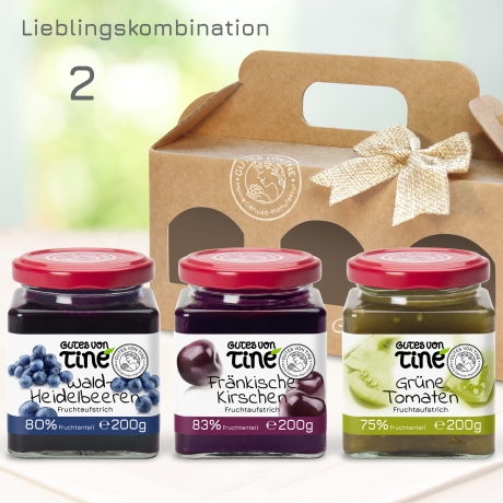 GOURMET-GESCHENKBOX | 3 Fruchtaufstriche | handgemachte Marmelade