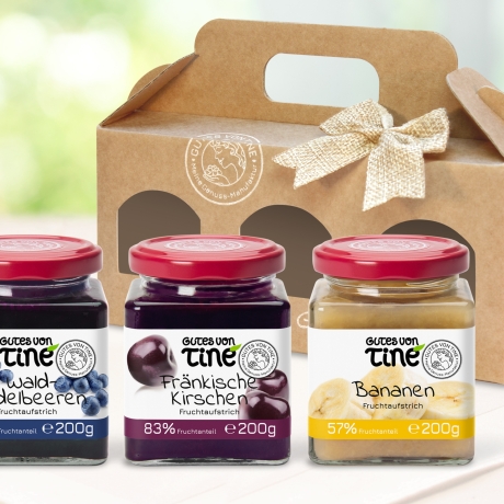 GOURMET-GESCHENKBOX | 3 Fruchtaufstriche | handgemachte Marmelade