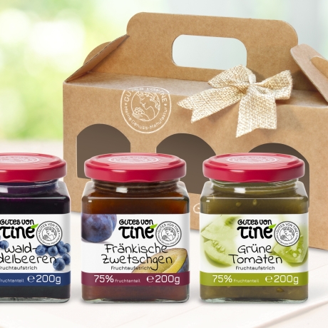GOURMET-GESCHENKBOX | 3 Fruchtaufstriche | handgemachte Marmelade
