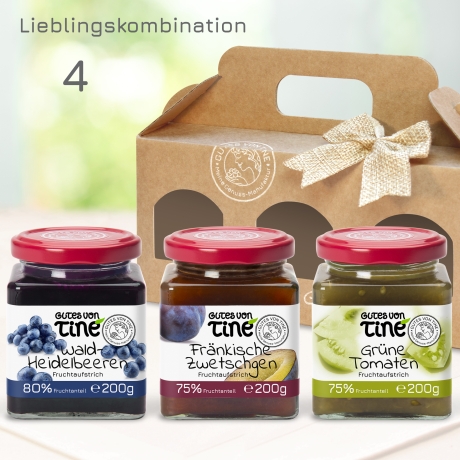 GOURMET-GESCHENKBOX | 3 Fruchtaufstriche | handgemachte Marmelade