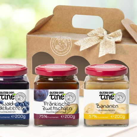 GOURMET-GESCHENKBOX | 3 Fruchtaufstriche | handgemachte Marmelade