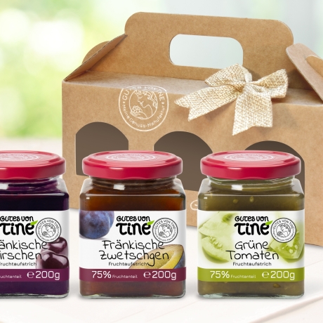 GOURMET-GESCHENKBOX | 3 Fruchtaufstriche | handgemachte Marmelade