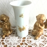 Vintage 70er Jahre Vase mit schönem Golddekor von Rosenthal