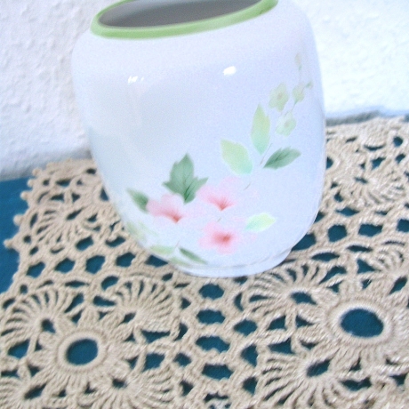 Vintage Vase Zarte Blümchen Gerold-Porzellan 60er Jahre