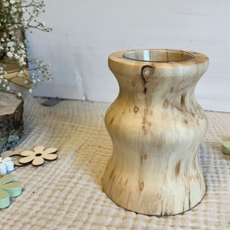 Holzvase aus verstockter Kastanie |Einzigartig natürlich, zeitlos