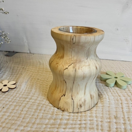 Holzvase aus verstockter Kastanie |Einzigartig natürlich, zeitlos