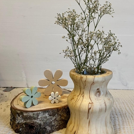 Holzvase aus verstockter Kastanie |Einzigartig natürlich, zeitlos