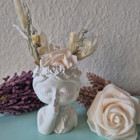 Vase Mädchen Kopf