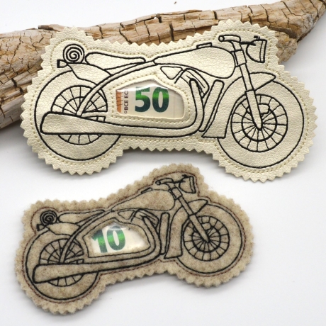 Stickdatei Motorrad ITH Füllobjekt Wunscherfüller