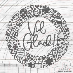 Viel Glück Plotterdatei SVG DXF 