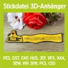 Stickdatei 3D-Anhänger VOLLRAUSCHHELD, 3D-Stick, Lesezeichen