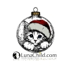 Neu Stickdatei Christbaumkugel Katze Kitten Angel