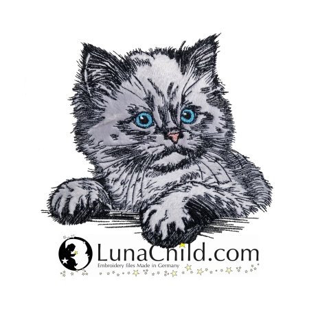 NEU Stickdatei Applikation KatzeCilly Kitten Kätzchen