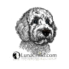 NEU Stickdatei Golden Doodle Chooper Hund 