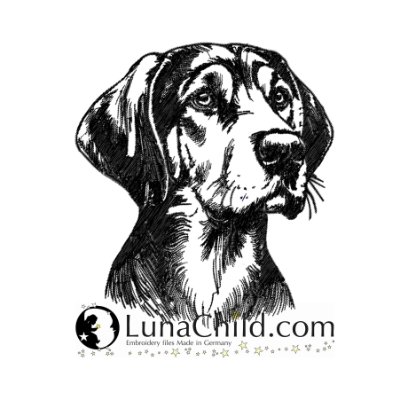 NEU Stickdatei Gebirgsschschweißhund August