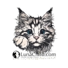 NEU Stickdatei Applikation Katze Kitten Tabby Lunachild