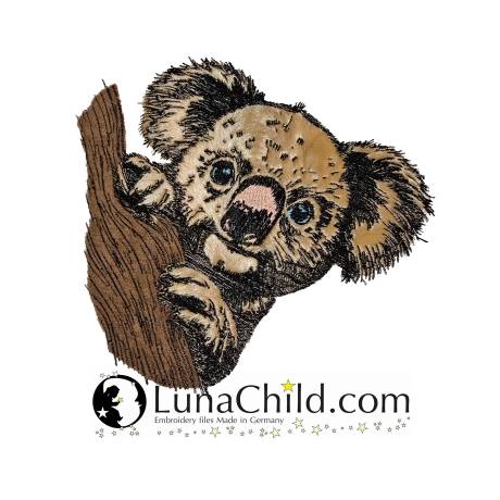NEU Stickdatei Applikation Koala Bär Donnie