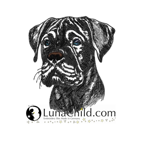 NEU Stickdatei Carne Corso Welpe Gill Hund