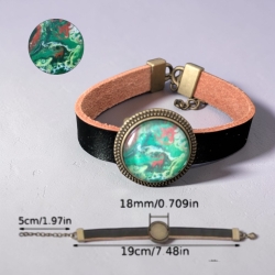 Lederarmband mit Motivstein