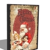 Holzschild-Shabby Weihnachtsmann V