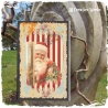 Holzschild-Shabby Weihnachtsmann IV