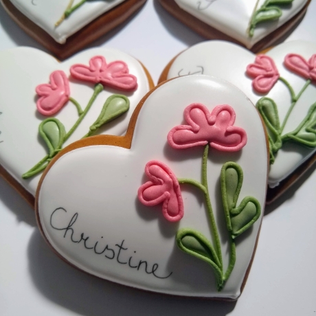 Gastgeschenk, Platzkarte aus Lebkuchen. 9-10cm